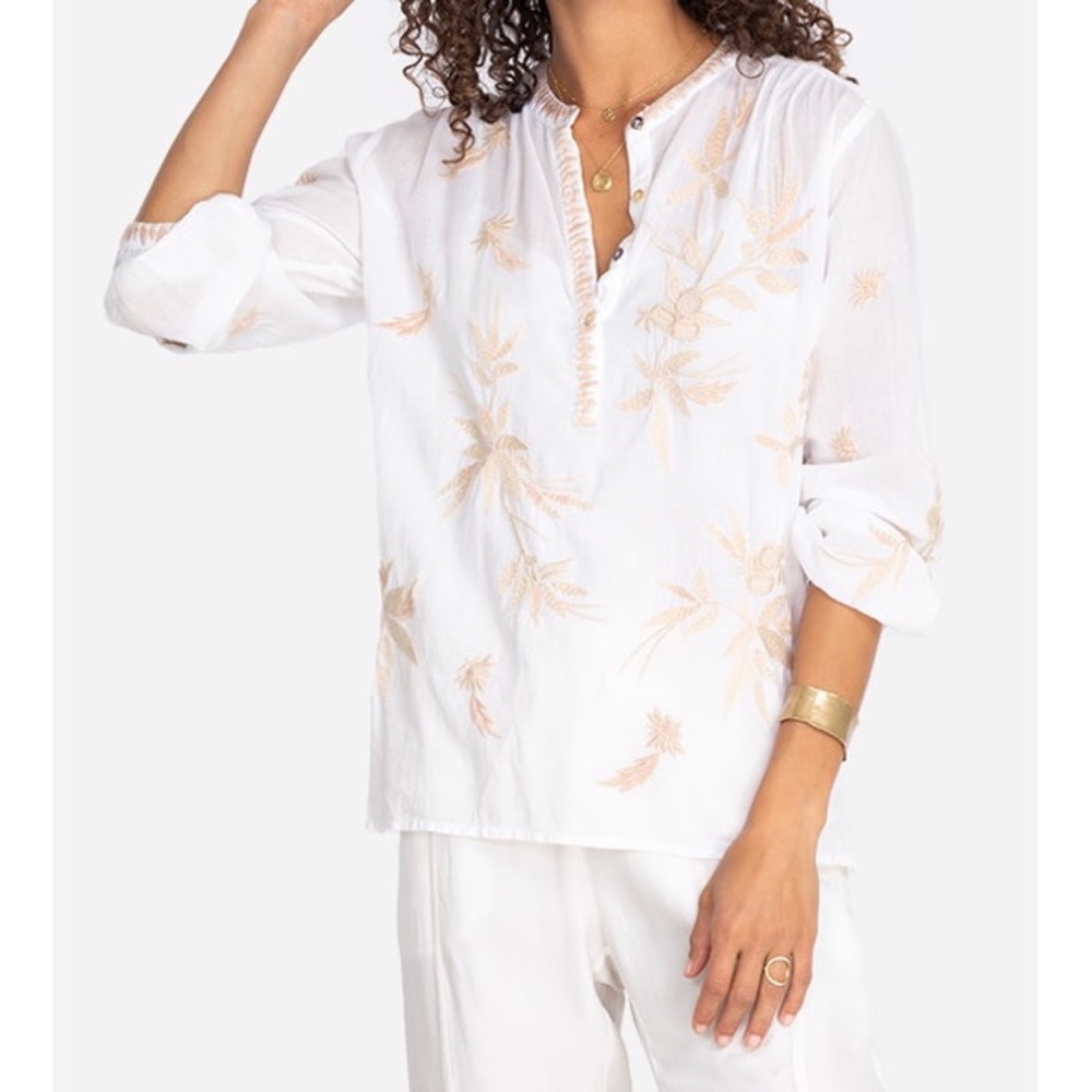Johnny Was Joelle Collared Prairie Blouse
